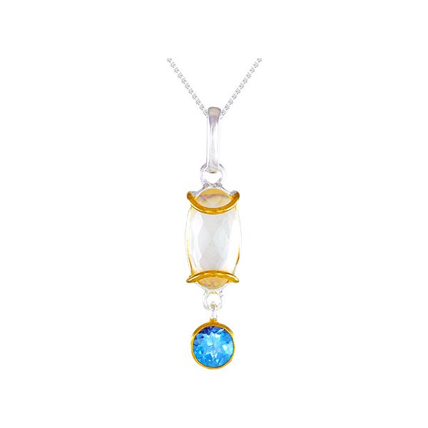 Sterling Silver Pearl and Gemstone Pendant Confer’s Jewelers Bellefonte, PA