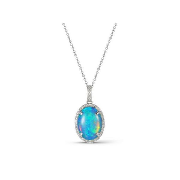 14K White Gold Opal Pendant Confer’s Jewelers Bellefonte, PA