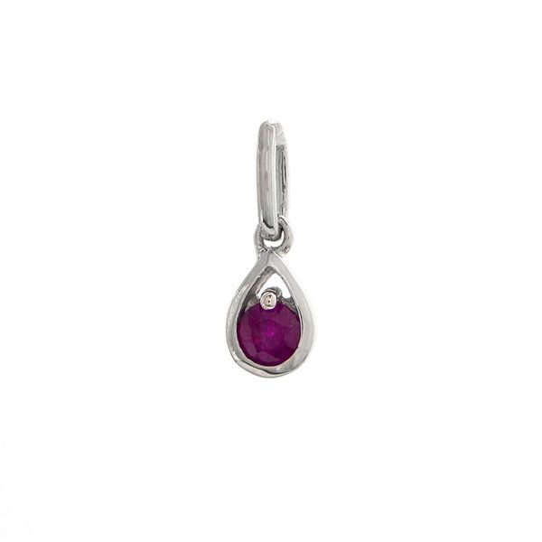 14K White Gold Ruby And Diamond Pendant Confer’s Jewelers Bellefonte, PA