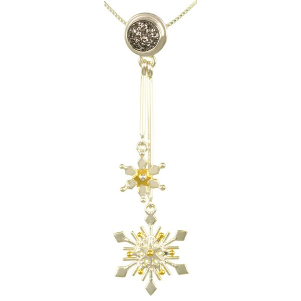 Sterling Silver Snowflake Long Dangle Pendant Confer’s Jewelers Bellefonte, PA
