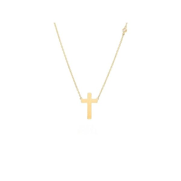 Gold Cross Necklace with Diamond Accent Confer’s Jewelers Bellefonte, PA