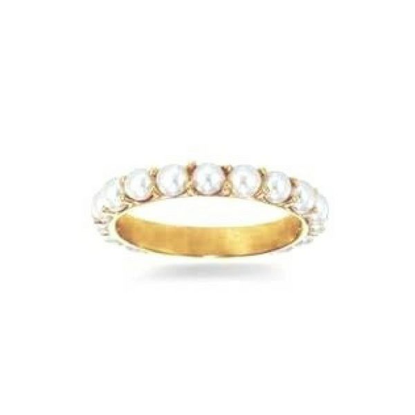 14K Gold Pearl Eternity Band Confer’s Jewelers Bellefonte, PA
