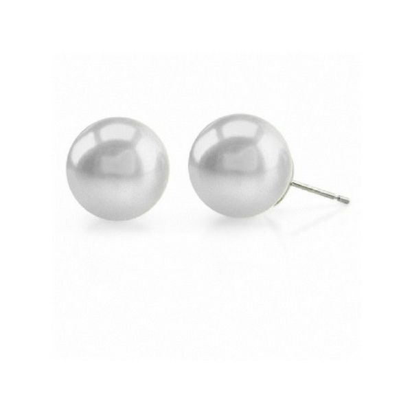 14K White Gold 9-9.5Mm Pearl Stud Earrings Confer’s Jewelers Bellefonte, PA