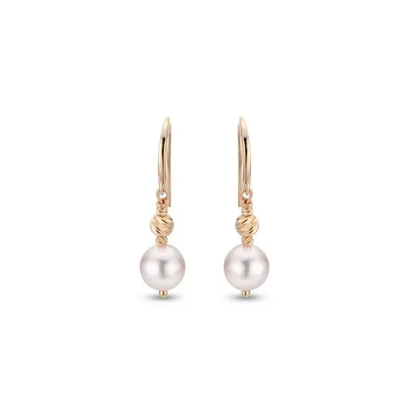 14k Yellow Gold Akoya Pearl Dangle Earrings Confer’s Jewelers Bellefonte, PA