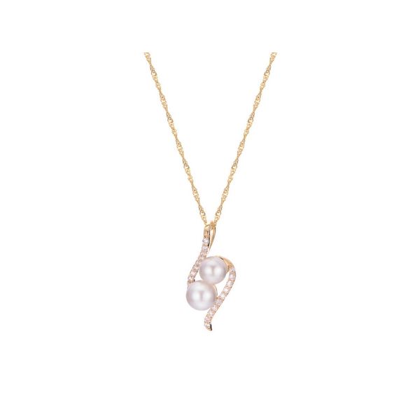 14K Gold Pearl & Diamond Pendant Confer’s Jewelers Bellefonte, PA