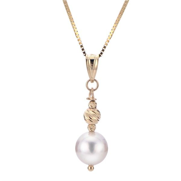 14KT Yellow Gold Akoya Pearl Pendant Confer’s Jewelers Bellefonte, PA