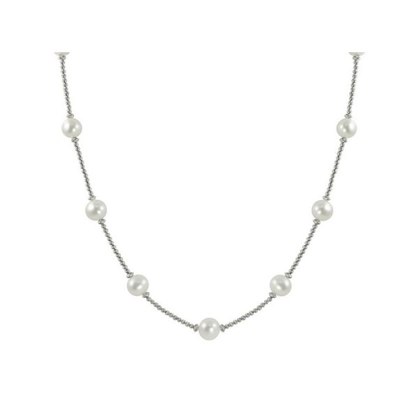Sterling Silver Diamond Cut Pearl Necklace Confer’s Jewelers Bellefonte, PA