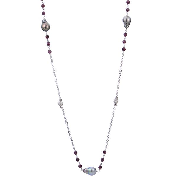 Sterling Silver Tahitian Pearl Necklace Confer's Jewelers Bellefonte, PA