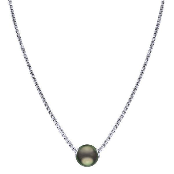 Sterling Silver Tahitian Pearl Solitaire Necklace Confer’s Jewelers Bellefonte, PA