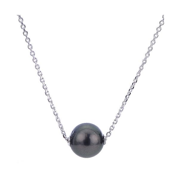 Sterling Silver 10-11Mm Tahitian Pearl Movable Necklace Confer’s Jewelers Bellefonte, PA