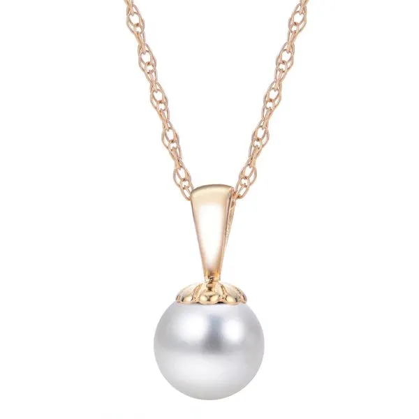 14K Yellow Gold Akoya Pearl Pendant Confer’s Jewelers Bellefonte, PA