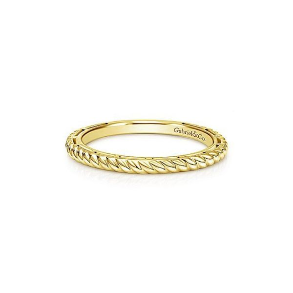 Gabriel NY Twisted 14K Yellow Gold Band Confer’s Jewelers Bellefonte, PA