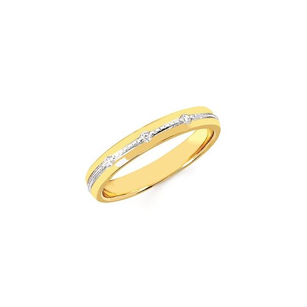 14K Two-Tone Diamond Lifestyle Wedding Ring 0.04ctw Confer’s Jewelers Bellefonte, PA