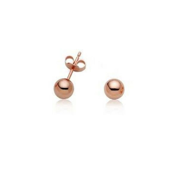 14K Rose Gold 4MM Ball Stud Earrings Confer’s Jewelers Bellefonte, PA