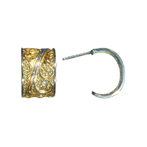 Sterling Silver and 22k Gold Vermeil Hoop Earrings Confer’s Jewelers Bellefonte, PA