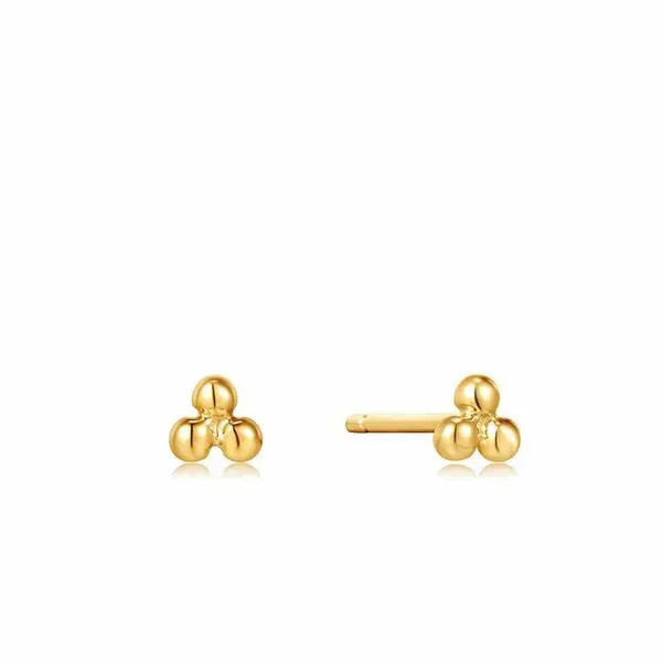 14kt Gold Triple Ball Stud Earrings Confer’s Jewelers Bellefonte, PA