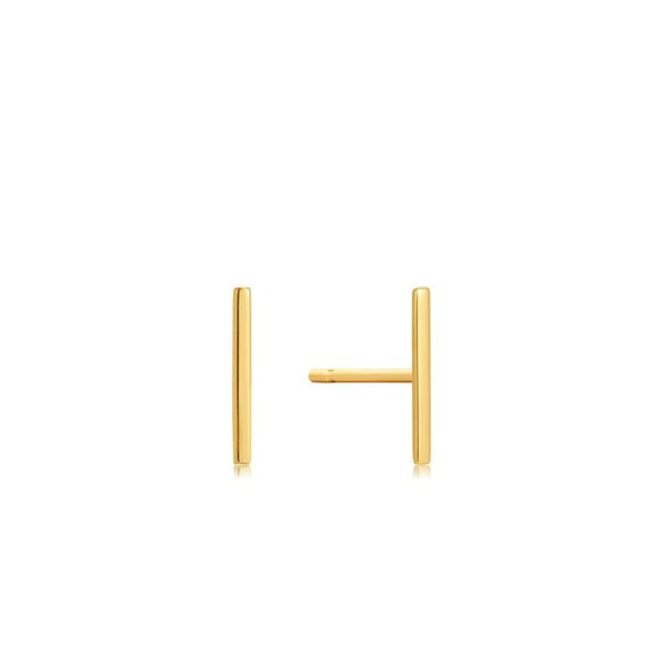14kt Gold Solid Bar Stud Earrings Confer’s Jewelers Bellefonte, PA