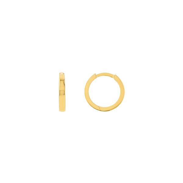 14 Karat Yellow Gold Square Wire Huggie Earrings Confer’s Jewelers Bellefonte, PA