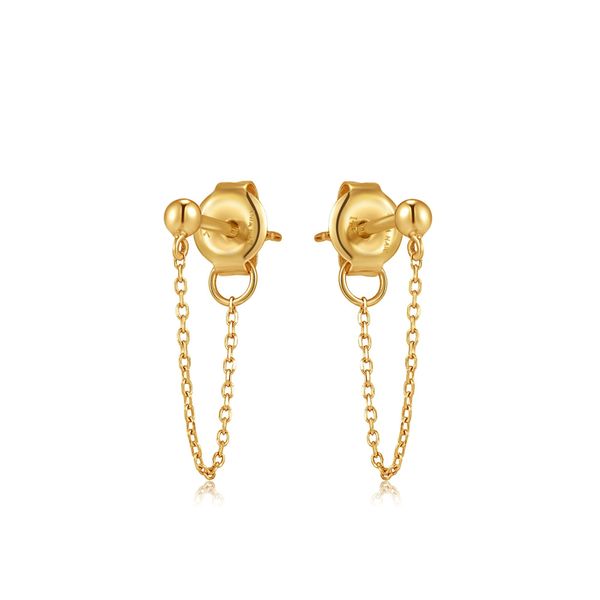 14kt Gold Chain Drop Stud Earrings Confer’s Jewelers Bellefonte, PA