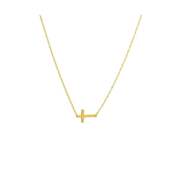 14K Yellow Gold Adjustable Mini Cross Confer’s Jewelers Bellefonte, PA