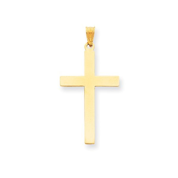 Yellow Gold Sand Blasted Cross Confer’s Jewelers Bellefonte, PA