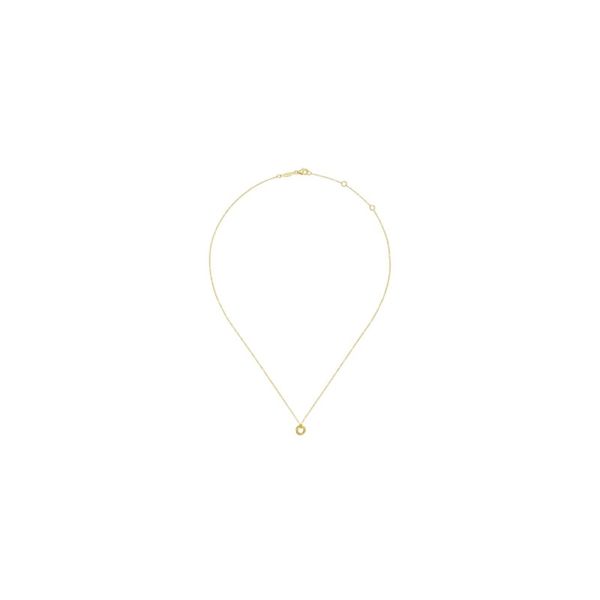 14K Yellow Gold Plain and Bujukan Beaded Interlocking Circles Pendant Necklace Image 2 Confer’s Jewelers Bellefonte, PA