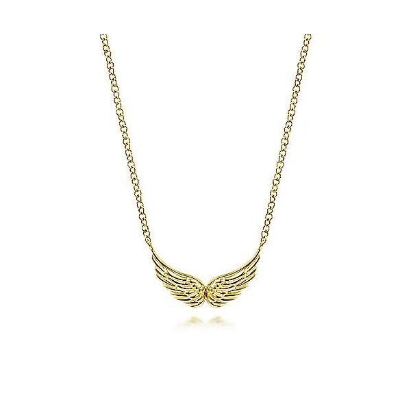 14K Yellow Gold Wings Necklace Confer’s Jewelers Bellefonte, PA