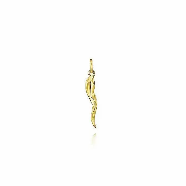 14K Yellow Gold Italian Horn Pendant Confer’s Jewelers Bellefonte, PA