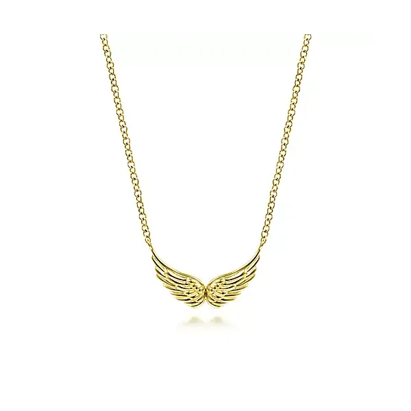 14K Yellow Gold Wings Necklace Confer’s Jewelers Bellefonte, PA