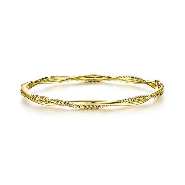 14K Yellow Gold Twisted Rope Bangle Bracelet Confer’s Jewelers Bellefonte, PA