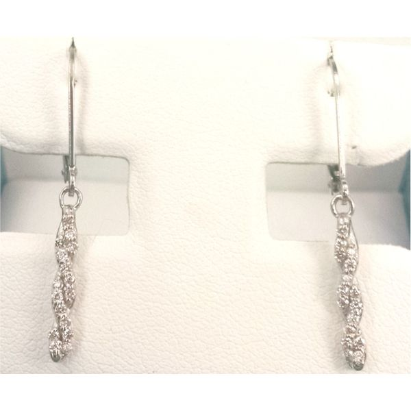 Sterling Silver Diamond Love Entwined Earrings Confer’s Jewelers Bellefonte, PA