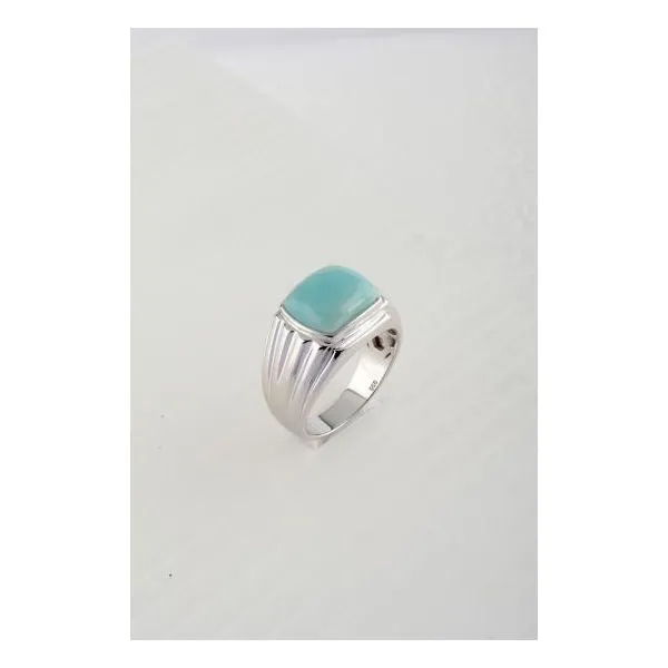 Sterling Silver Larimar Stone Ring Image 2 Confer’s Jewelers Bellefonte, PA