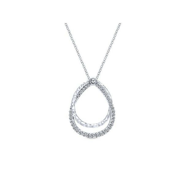 White Sapphire Tear Drop Pendant Sterling Silver Confer’s Jewelers Bellefonte, PA
