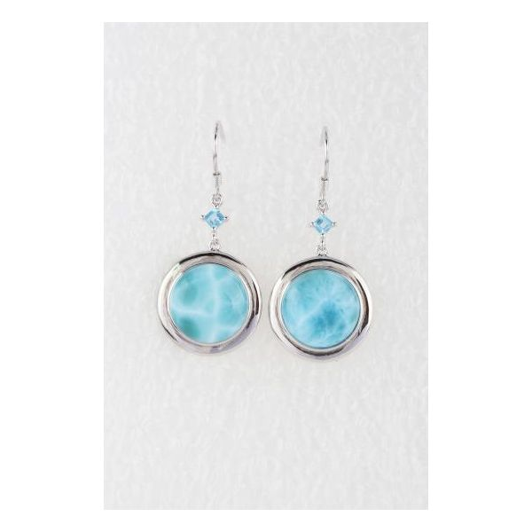Sterling Silver Larimar & Blue Topaz Earrings Confer’s Jewelers Bellefonte, PA