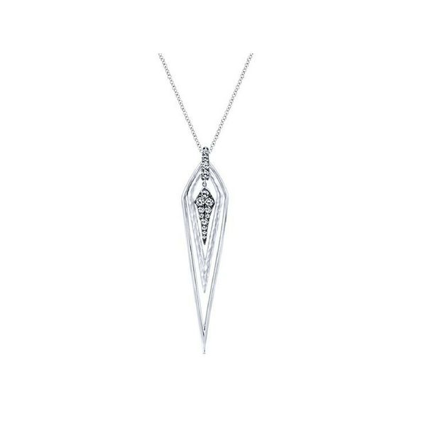 White Sapphire Pendant Sterling Silver Confer’s Jewelers Bellefonte, PA