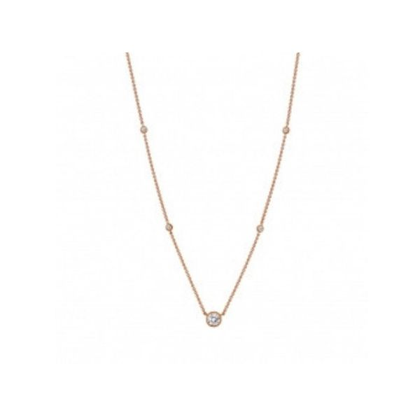Rose Gold Plated Sterling Silver 0.78 CTW Station Necklace Confer’s Jewelers Bellefonte, PA