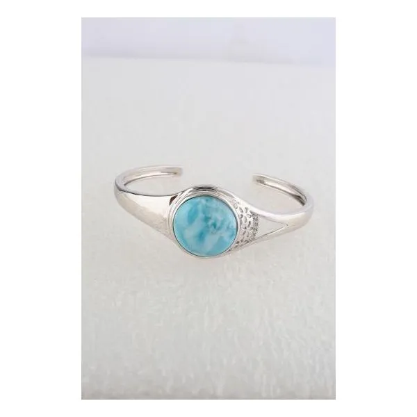 Sterling Silver Larimar Stone Bangle Confer’s Jewelers Bellefonte, PA