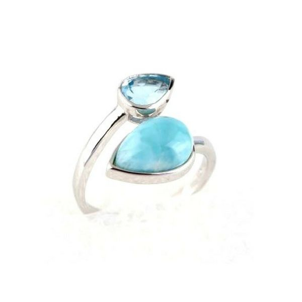 Sterling Silver Larimar & Blue Topaz Ring Confer’s Jewelers Bellefonte, PA