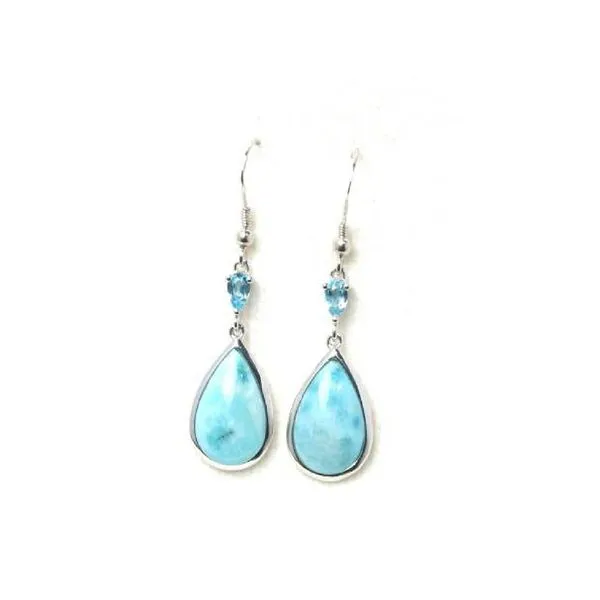 Sterling Silver Larimar & Blue Topaz Earrings Confer’s Jewelers Bellefonte, PA