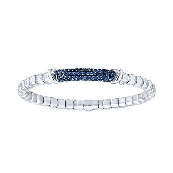 925 Silver & Stainless Steel Sapphire Bangle Confer’s Jewelers Bellefonte, PA