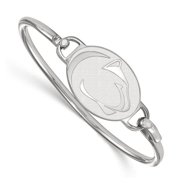 Sterling Silver Rhodium Plated LogoArt Penn State University Bracelet Confer’s Jewelers Bellefonte, PA