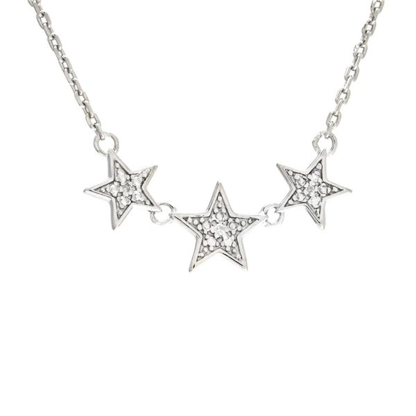 Diamond 3-Star Sterling Silver Necklace Confer’s Jewelers Bellefonte, PA