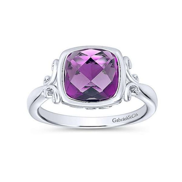 925 Sterling Silver Cushion Cut Amethyst Ring Confer’s Jewelers Bellefonte, PA