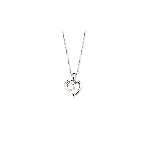 Sterling Silver Diamond Heart Pendant Confer’s Jewelers Bellefonte, PA