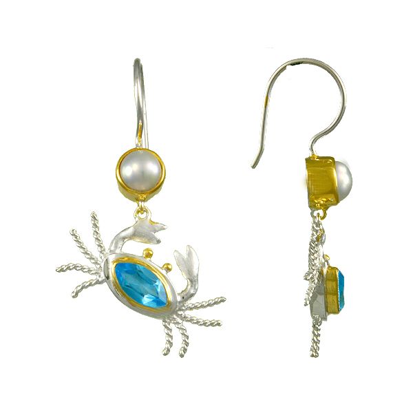 Sterling Silver Dangle Crab Earrings Confer’s Jewelers Bellefonte, PA