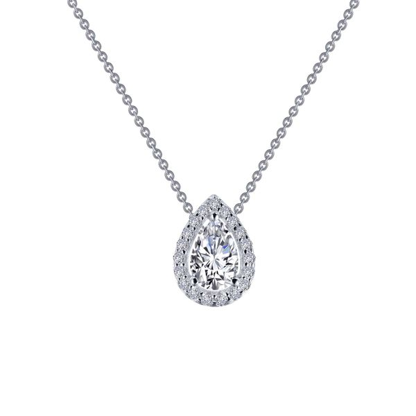 Lafonn Pear-Shaped Halo Necklace Confer’s Jewelers Bellefonte, PA