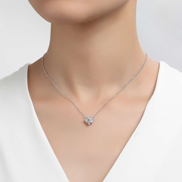 Lafonn 0.93 CTW Simple Squad Necklace Image 2 Confer’s Jewelers Bellefonte, PA