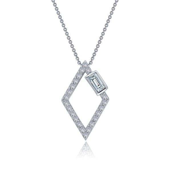 Lafonn Open Diamond Shaped Necklace Confer’s Jewelers Bellefonte, PA
