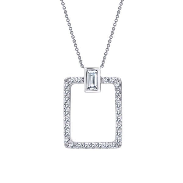 Lafonn Open Rectangle Necklace Confer’s Jewelers Bellefonte, PA