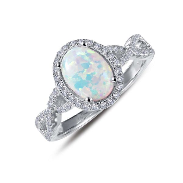 Lafonn Halo Opal Engagement Ring Confer’s Jewelers Bellefonte, PA